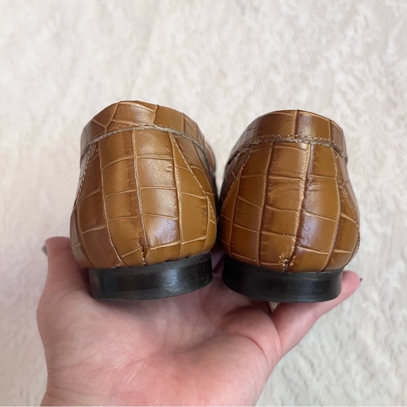 J.Crew Cecile croc embossed leather loafers - Picture 4 of 10